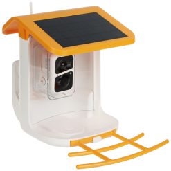 Mangiatoia per uccelli con fototrappola video e pannello solare birdwatching- 4Mpx
