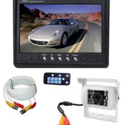 Kit retromarcia monitor 24 volt + telecamera CCD bianca con cavo 20 metri