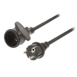 Prolunga di Alimentazione 10 m H07RN-F 3G1.5 IP44 Nero