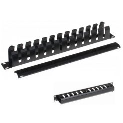 Raccogli cavi per rack - 12 ganci - 1U