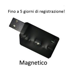 Registratore microspia 8GB 5 giorni di registrazione fissaggio a magnete
