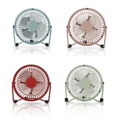 Mini ventilatore in Metallo | Diametro 10 cm | Alimentazione tramite USB | vari colori