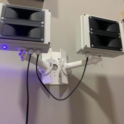 Repellente ultrasuoni doppio per uccelli piccioni gabbiani corvi - da esterno 250 m²