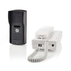 Citofono cablato con sblocco ed unità esterna IP44 - 2 fili - 220 volt