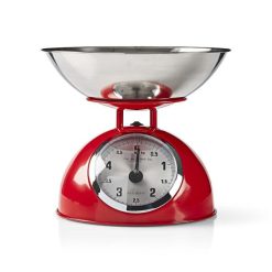 Bilancia classica da cucina in stile retrò | Analogica | Metallo | Rossa