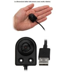 Mini telecamera pinhole IP con modulo di rete e registrazione su SD
