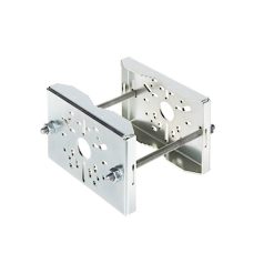 Attacco per fissaggio su palo per telecamere o fari LED - coppia controstaffe zincate